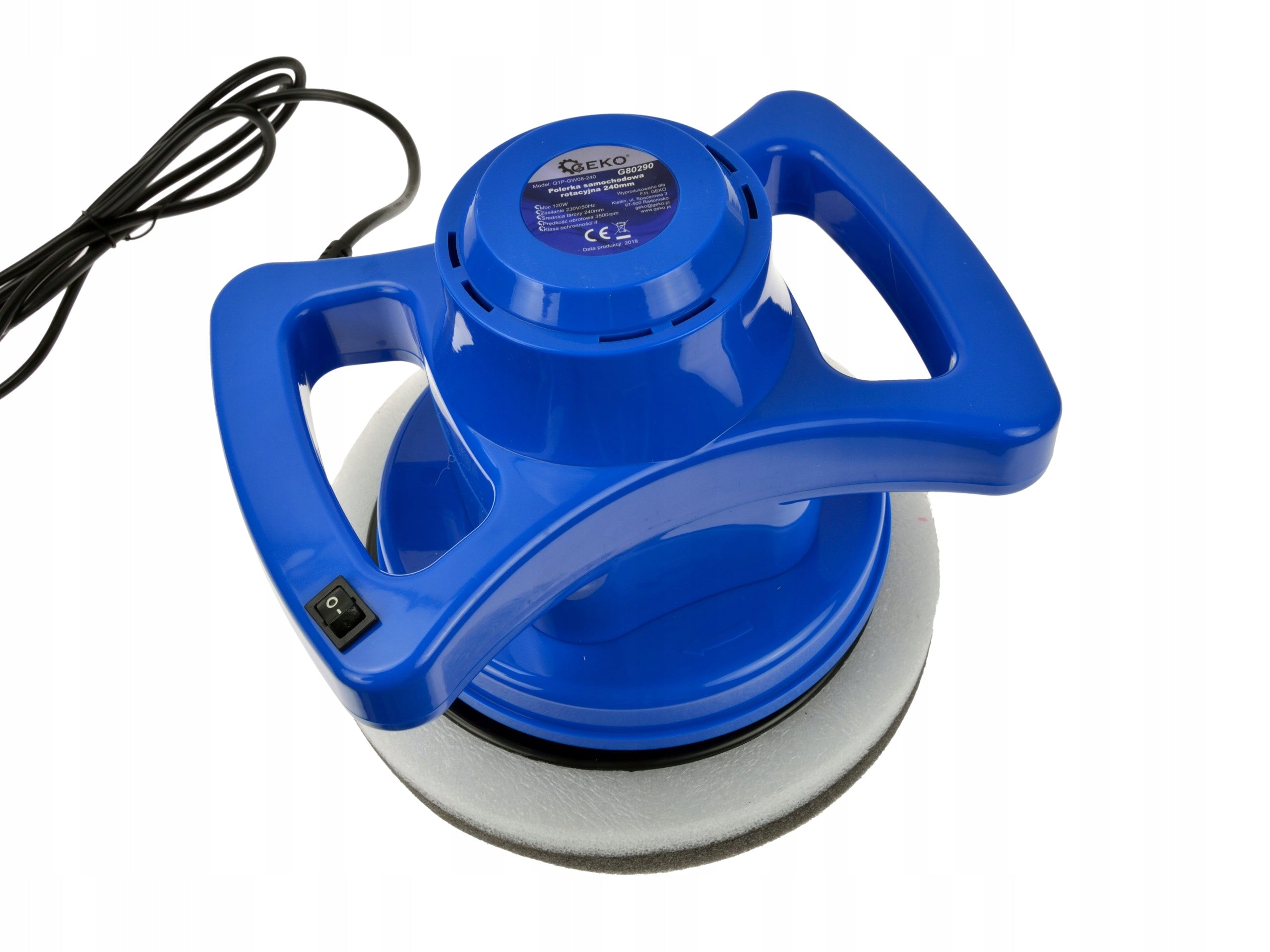 ELECTRIC ROTARY POLISHER 120W 240mm OVERLAYS