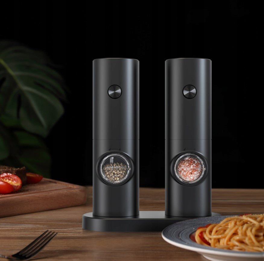ELECTRIC SALT AND PEPPER GRINDER SET 2 PCS CERAMIC HEATER EAN (GTIN) 6976400896861