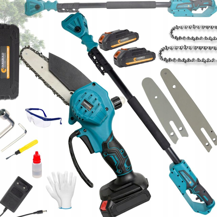 ELECTRIC SAW WITH ROTARY BOOM 2M FOR TREES CHAINS 6" 4"
