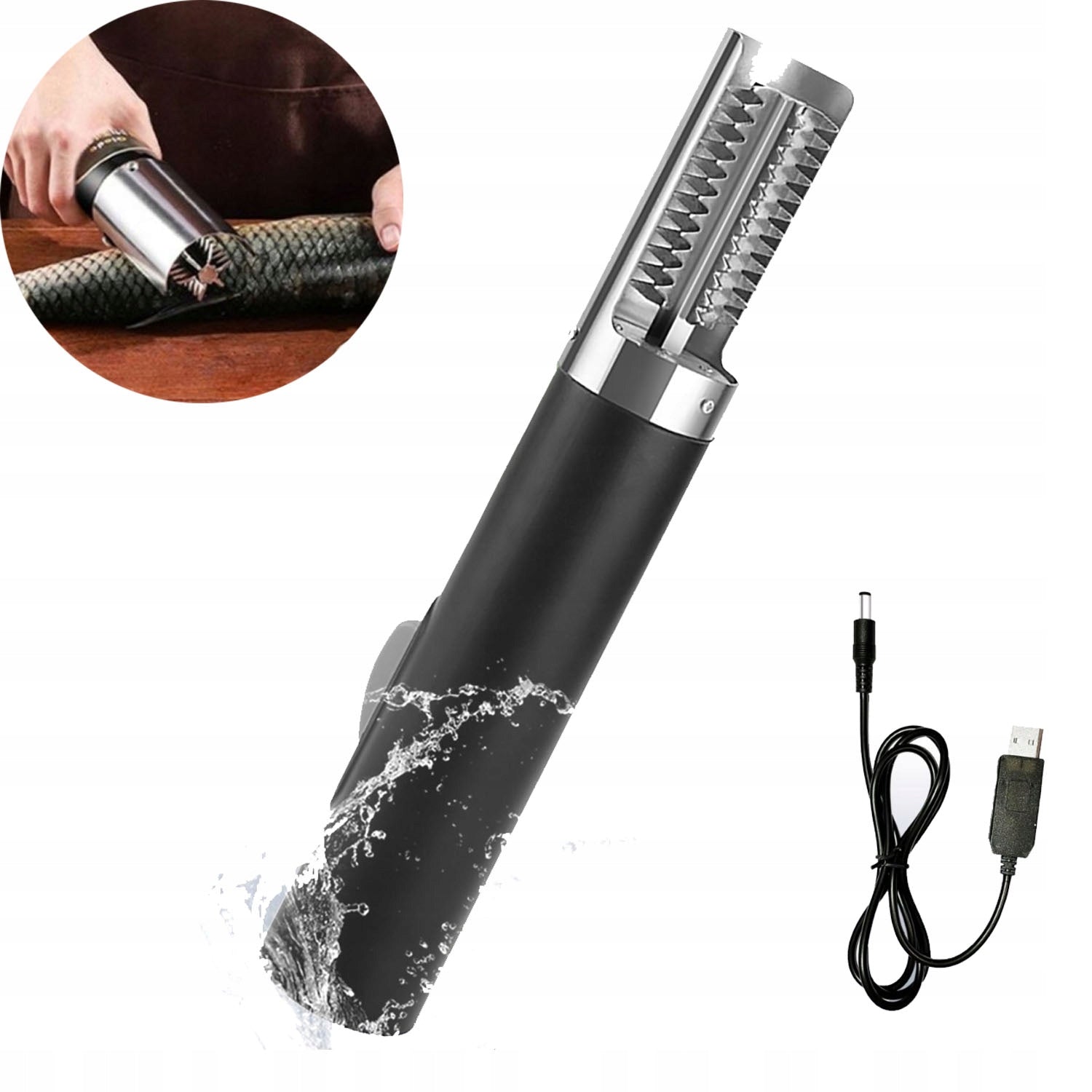 ELECTRIC SCRAPER MACHINE FISH SCALE KNIFE SCALER GRATER 125W Packaging status original
