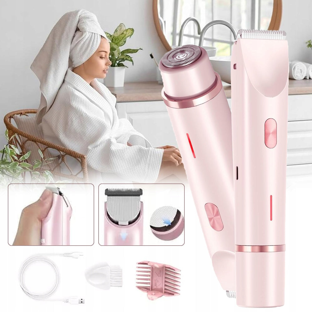ELECTRIC SHAVER FOR WOMEN, WOMEN SHAVER, SHAVER FOR WOMEN, 2 IN 1