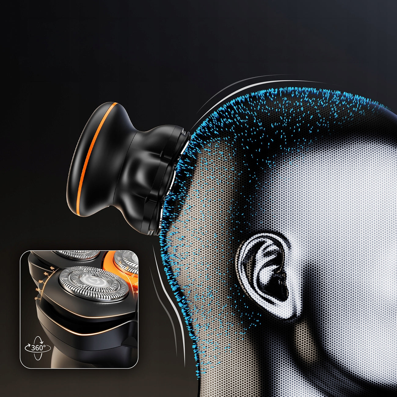 ELECTRIC SHAVER MAXGROOM FOR HEAD AND FACIAL HAIR USB-C MACHINE Packaging status original