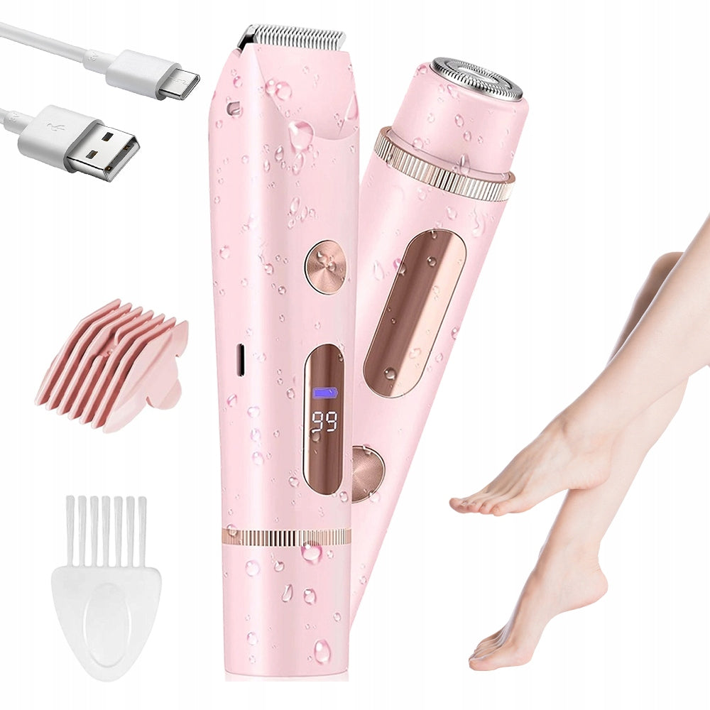 ELECTRIC SHAVER USB MULTIFUNCTIONAL FOR FACE LEGS BIKINI PINK