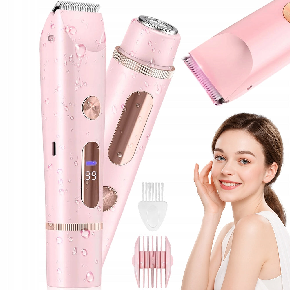 ELECTRIC SHAVER WATERPROOF IPX7 USB FOR WHOLE BODY PINK Packaging status original