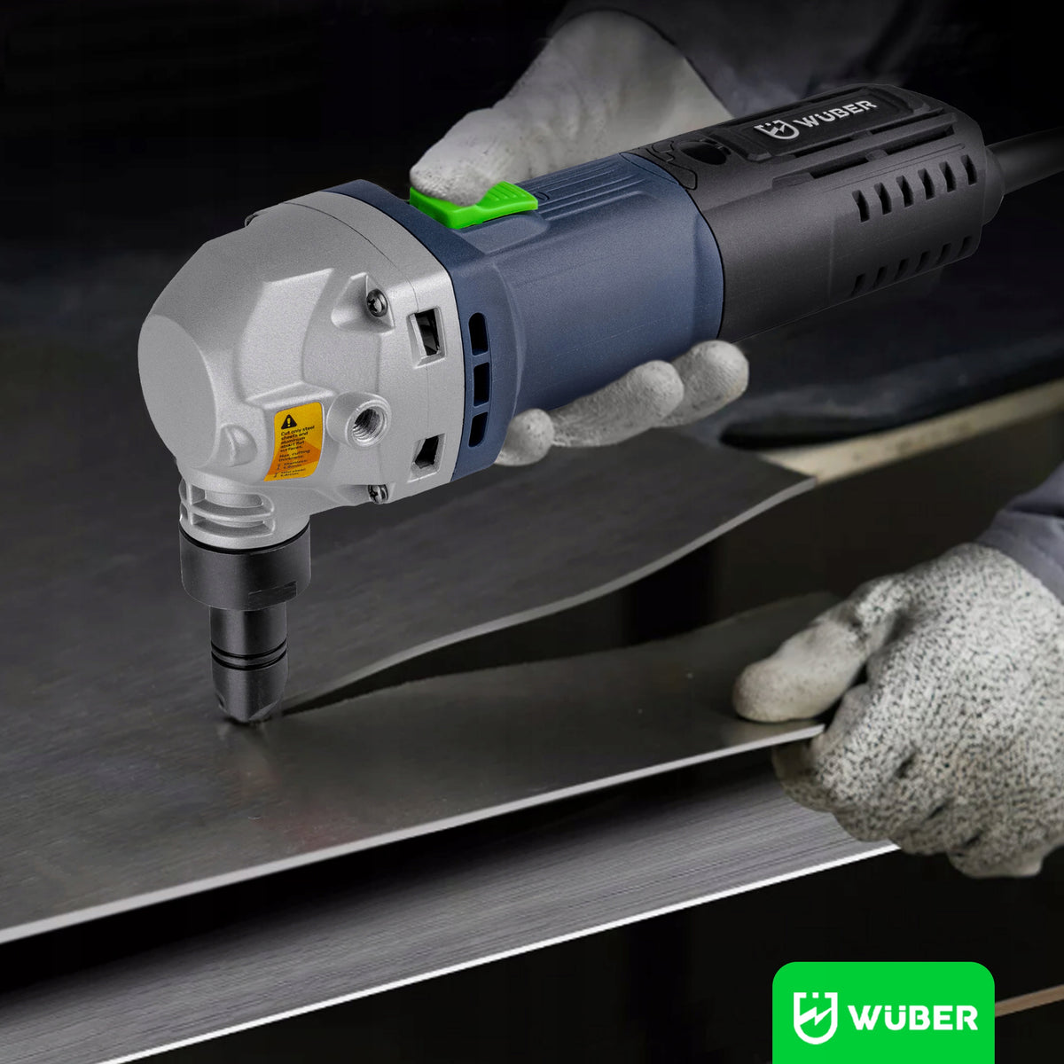 ELECTRIC SHEARS FOR CUTTING METALWORKING SHEET METAL JUMP STAMP WUBER Manufacturer code W12200 NOŻYCE DO CIĘCIA BLACHY METALU WUBER