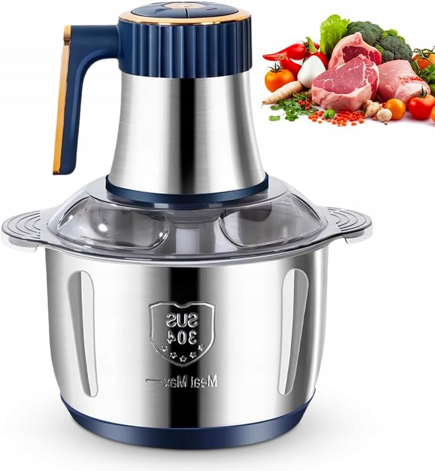 ELECTRIC SHREDDER 5L, 500W, STEEL, 6 BLADES - FOR MEAT AND VEGETABLES