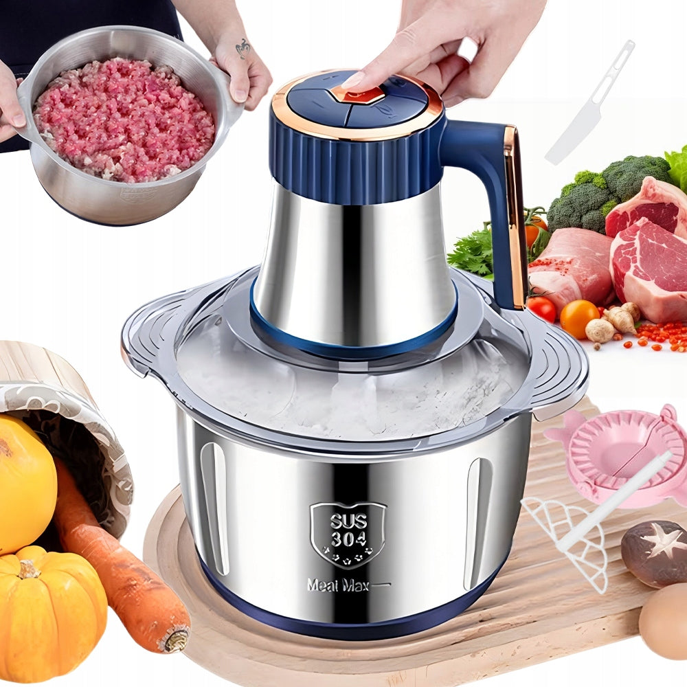ELECTRIC SHREDDER FOR FRUIT VEGETABLE MEAT CHOPPER BLENDER BOWL 5L