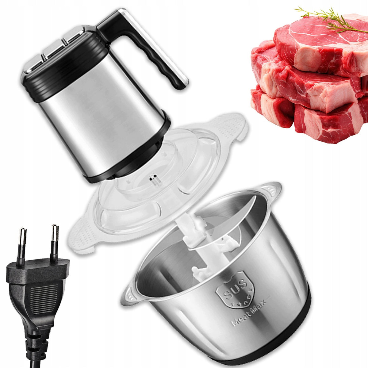 ELECTRIC SHREDDER ONION VEGETABLE MEAT SHREDDER DIMENSIONS 25X29CM