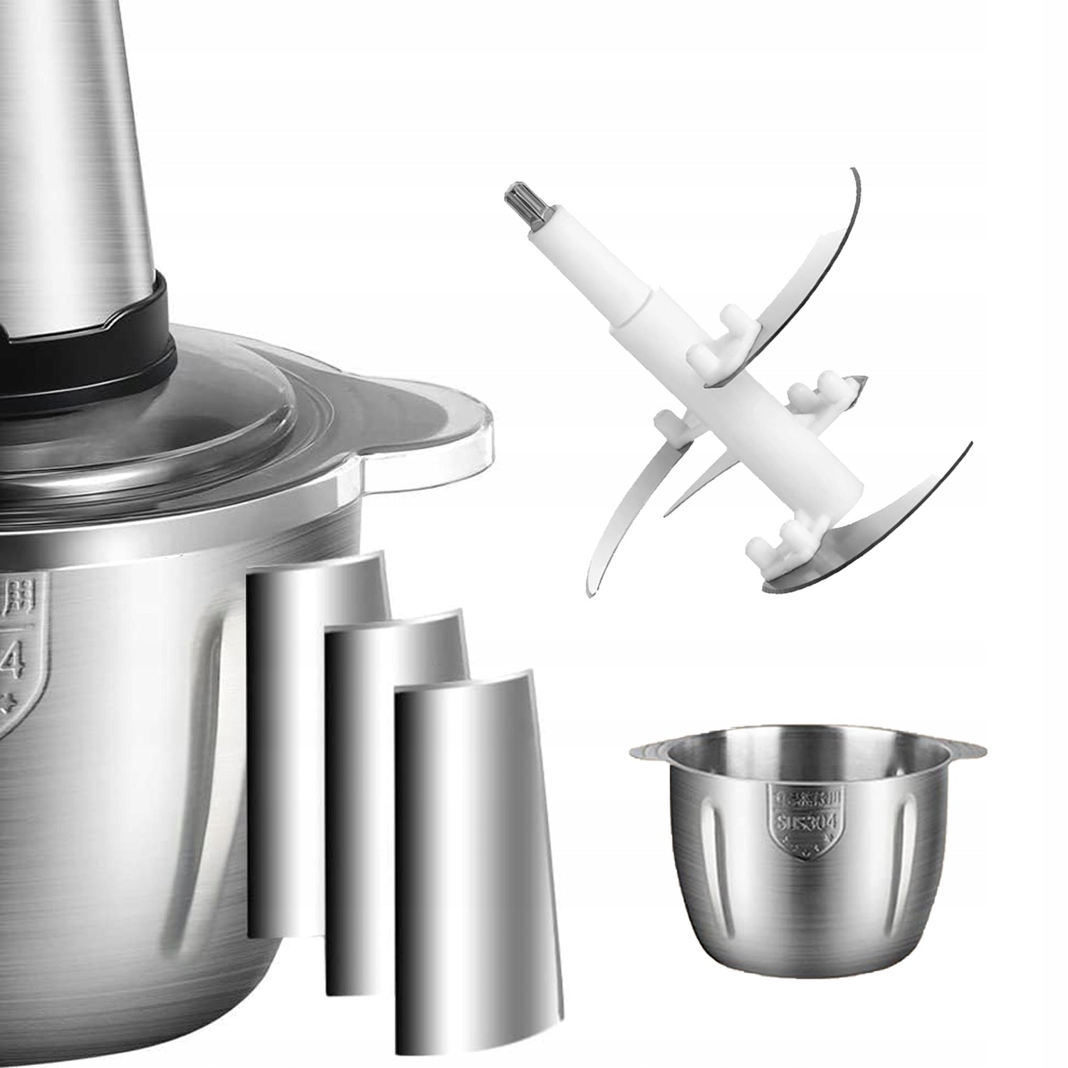 ELECTRIC SHREDDER STEEL BLENDER FOR FRUIT MEAT VEGETABLES 2L Brand no brand