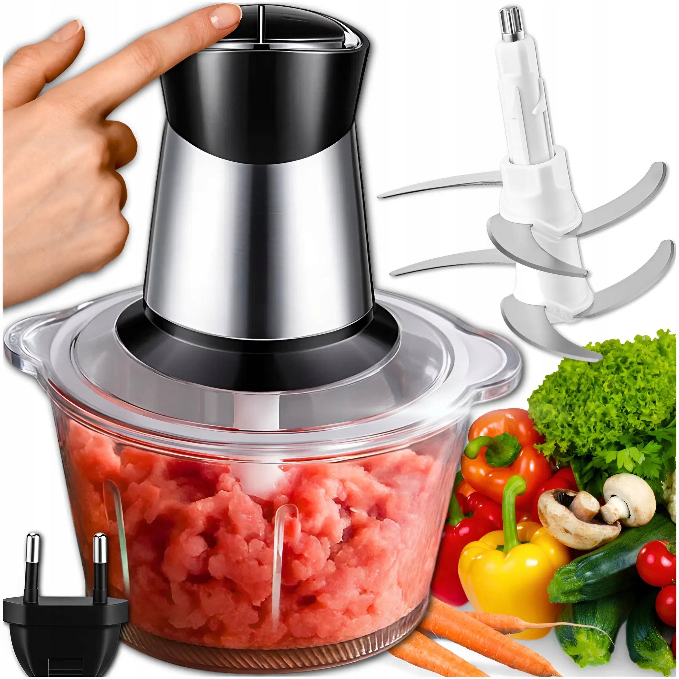 ELECTRIC SHREDDER VEGETABLE SHREDDER MEAT FOOD 2L 250W