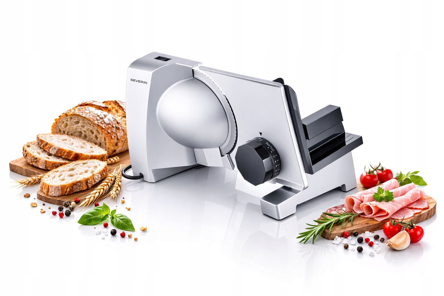 ELECTRIC SLICER 130W ADJUSTMENT 0-23MM METAL SOLINGEN SEVERIN AS3917