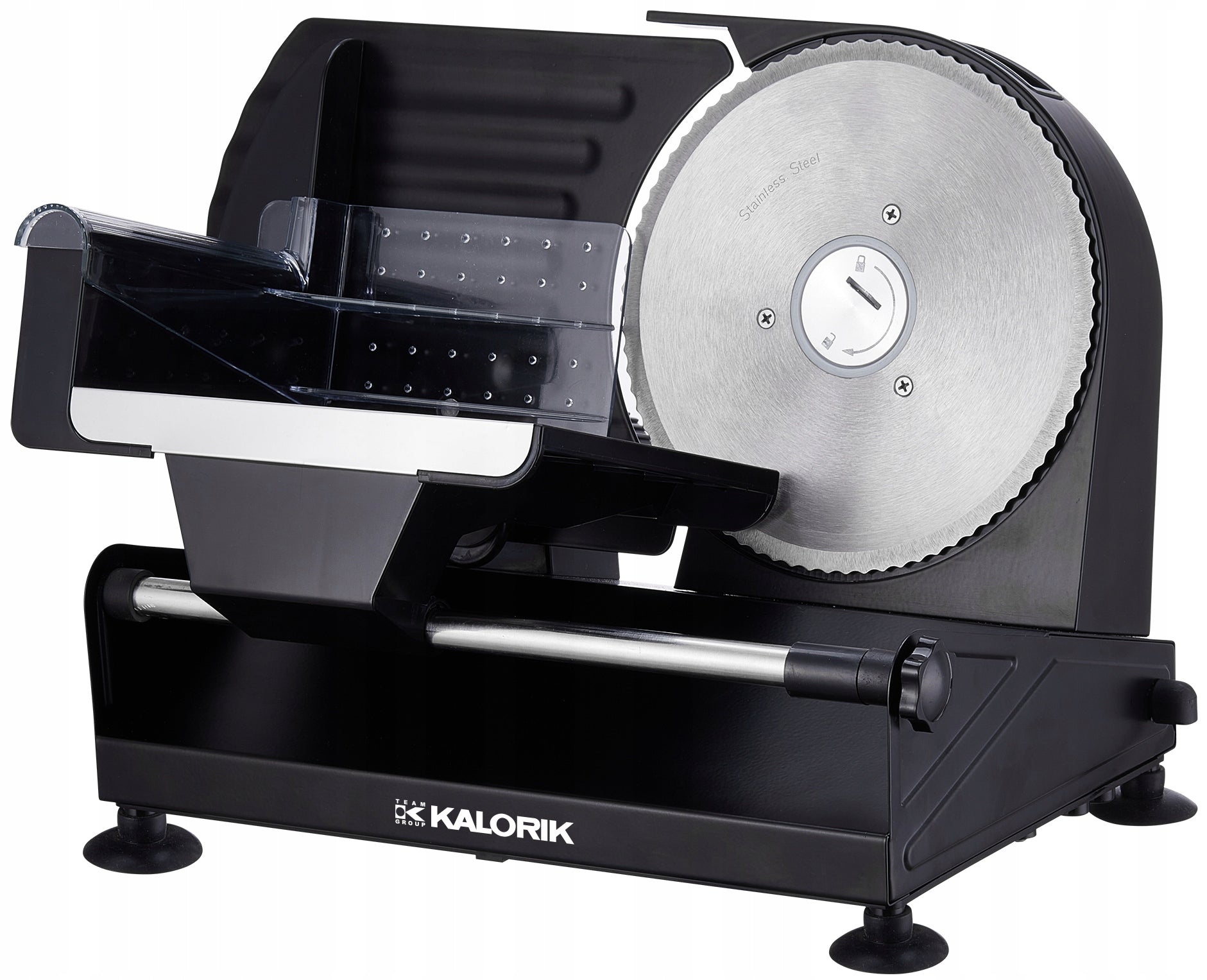 ELECTRIC SLICER 220W METAL BLACK WITH INTERCHANGEABLE BLADES ADJUSTABLE Packaging status original