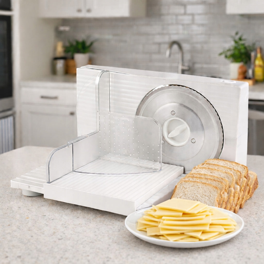 ELECTRIC SLICER FOR SAUSAGE BREAD SMOOTH ADJUSTMENT: 0-15MM 150W Manufacturer code ZLN1931