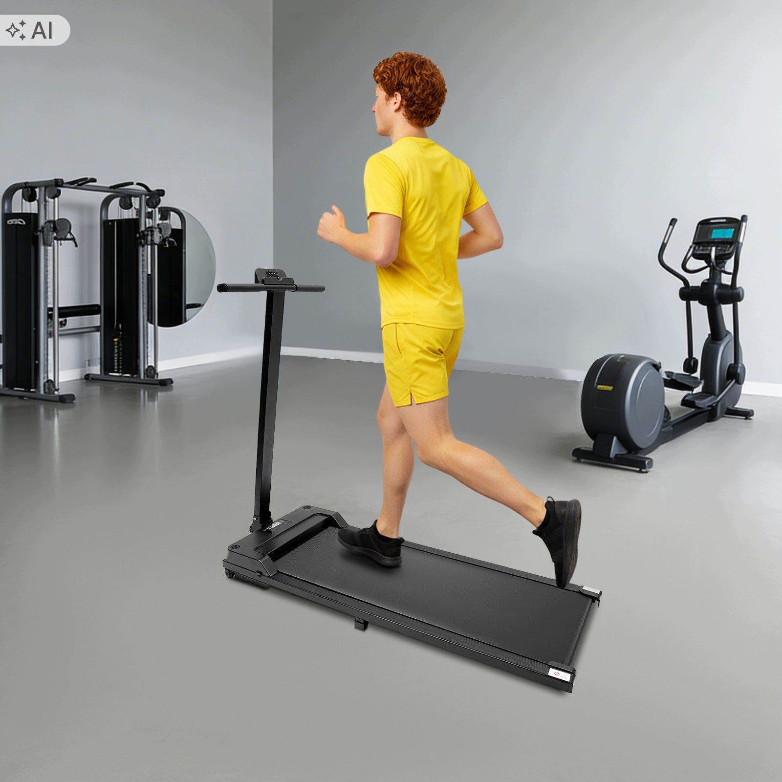 ELECTRIC SMALL FOLDING TREADMILL WITH LED DISPLAY FOR HOME GYM OFFICE Packaging status original