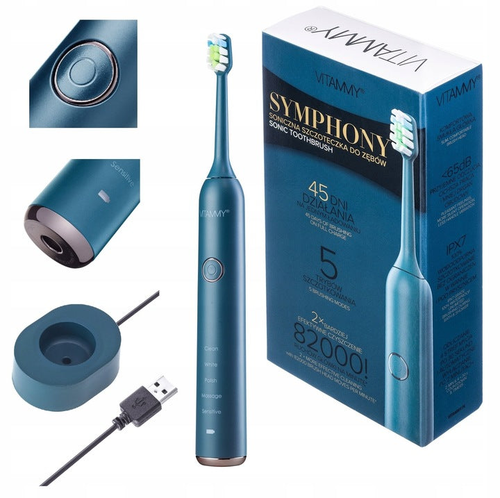 ELECTRIC SONIC TOOTHBRUSH VITAMMY SYMPHONY BLUE