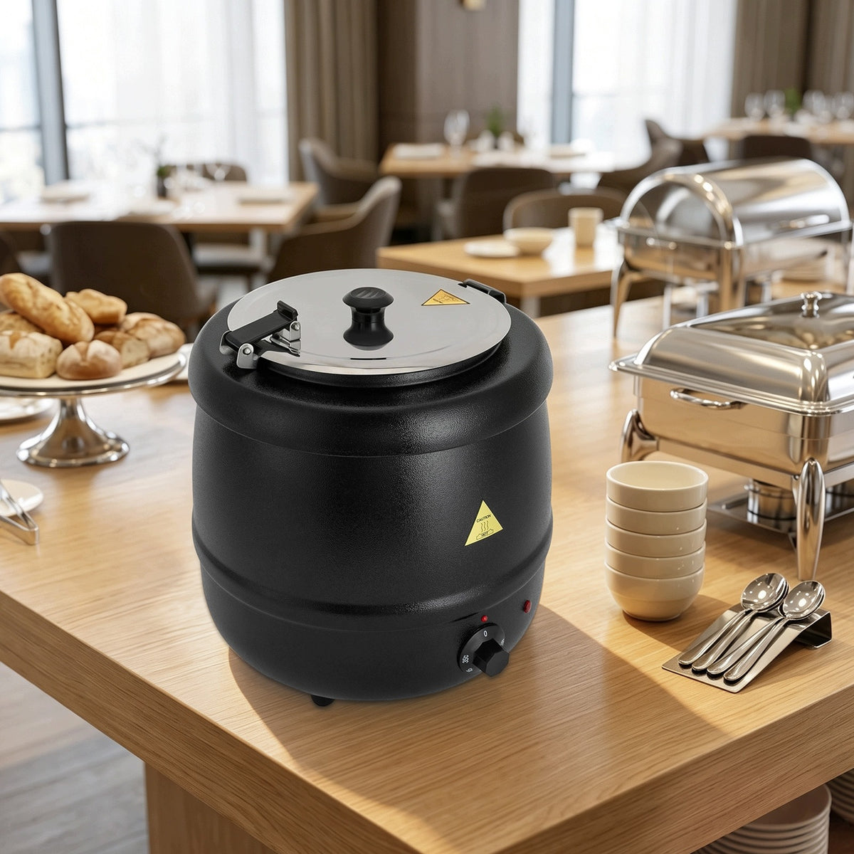 ELECTRIC SOUP KETTLE WARMER 10L FOOD WARMER 400W HEATING POT 35-80°C Packaging status original