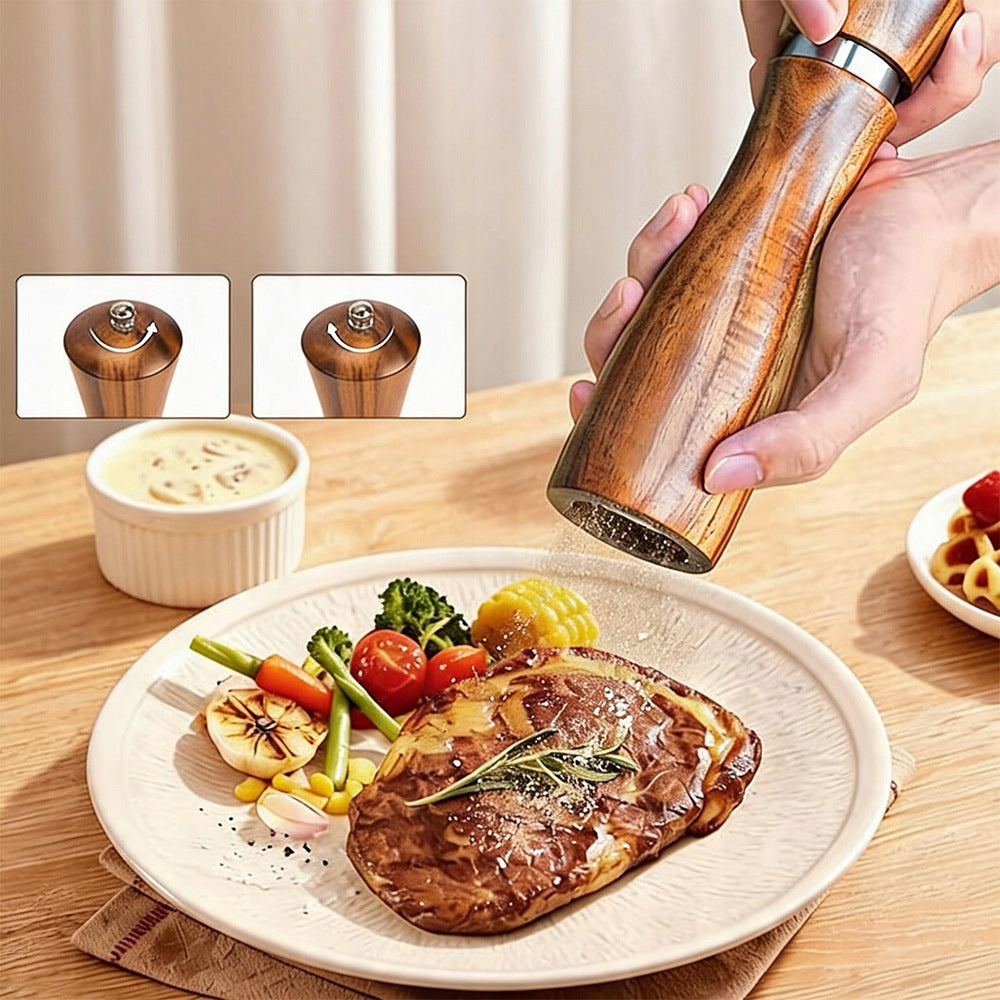 ELECTRIC SPICE PEPPER AND SALT GRINDER WITH BASE 2 PACK GIFT Packaging status original