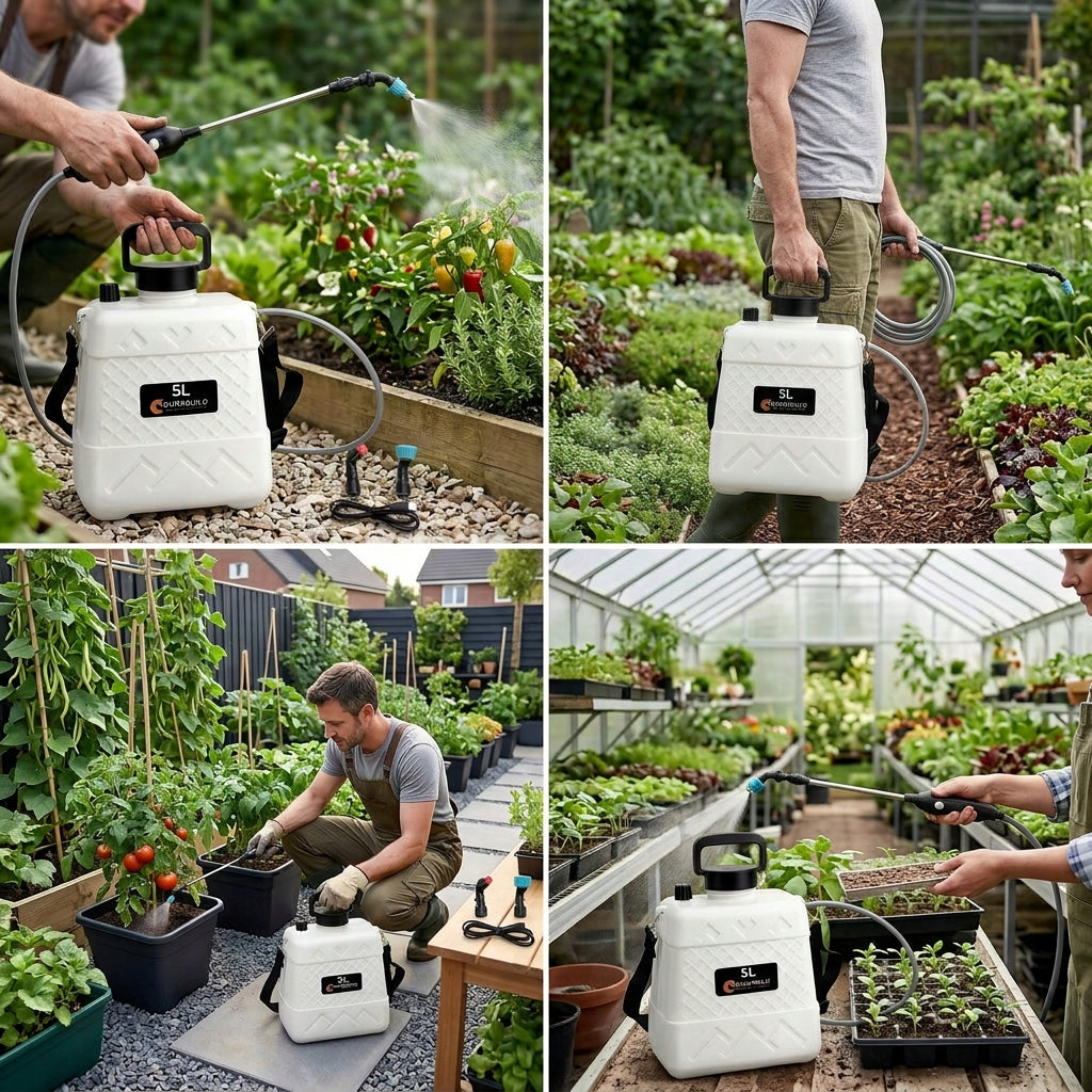 ELECTRIC SPRAYER CORDLESS GARDEN 5L BACKPACK PORTABLE USB C Spray range 400 cm