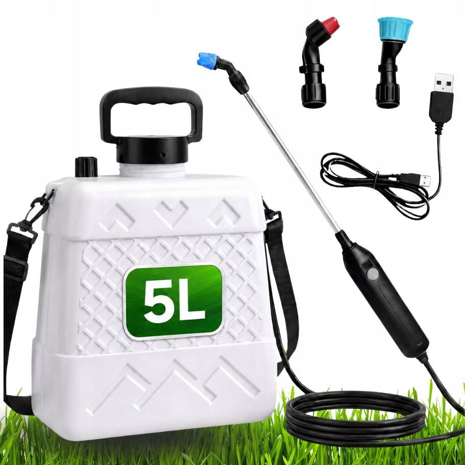 ELECTRIC SPRAYER CORDLESS GARDEN 5L BACKPACK PORTABLE USB C