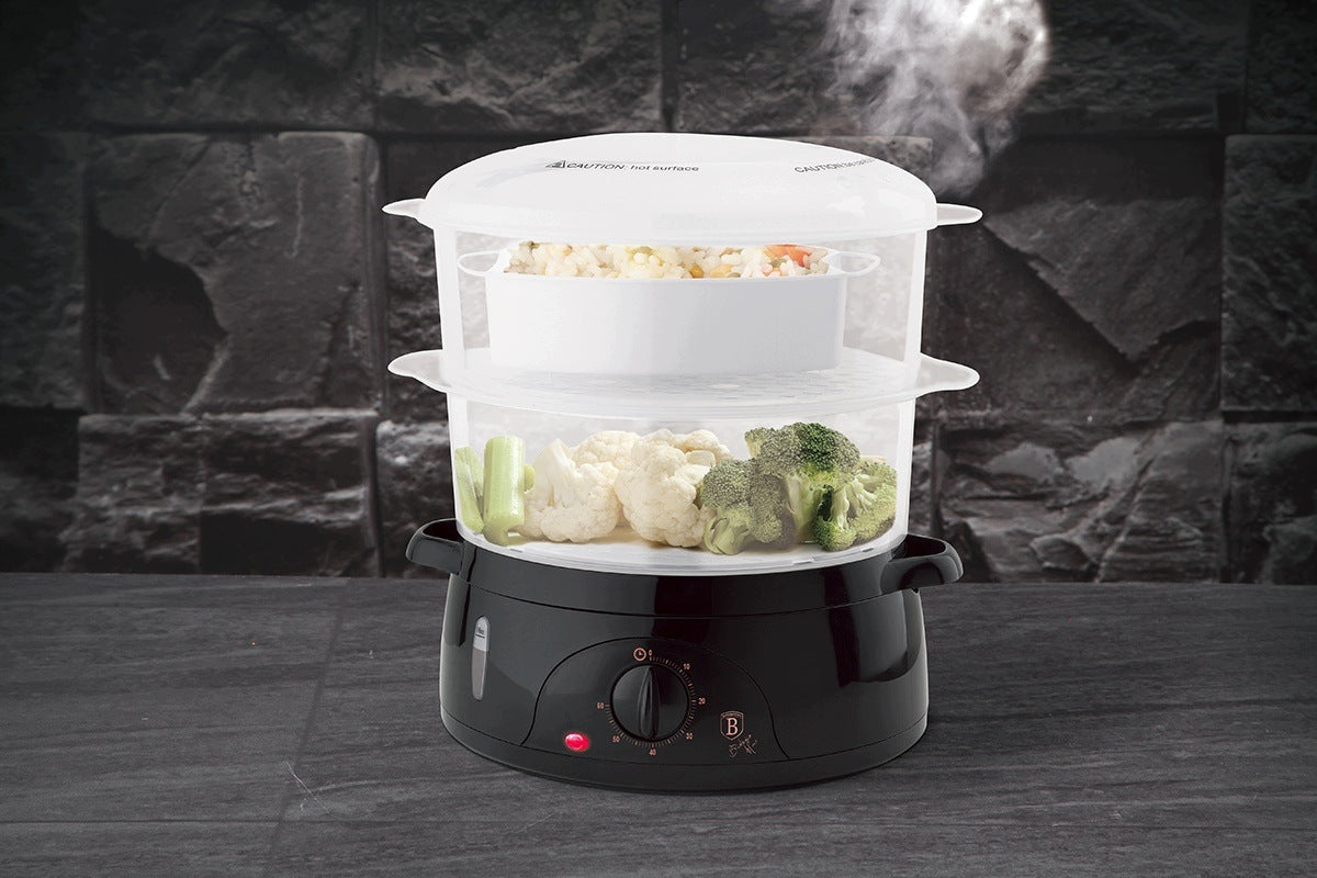 ELECTRIC STEAMER 6L BERLINGER HAUS 2 DISHES TIMER 800W Packaging status original
