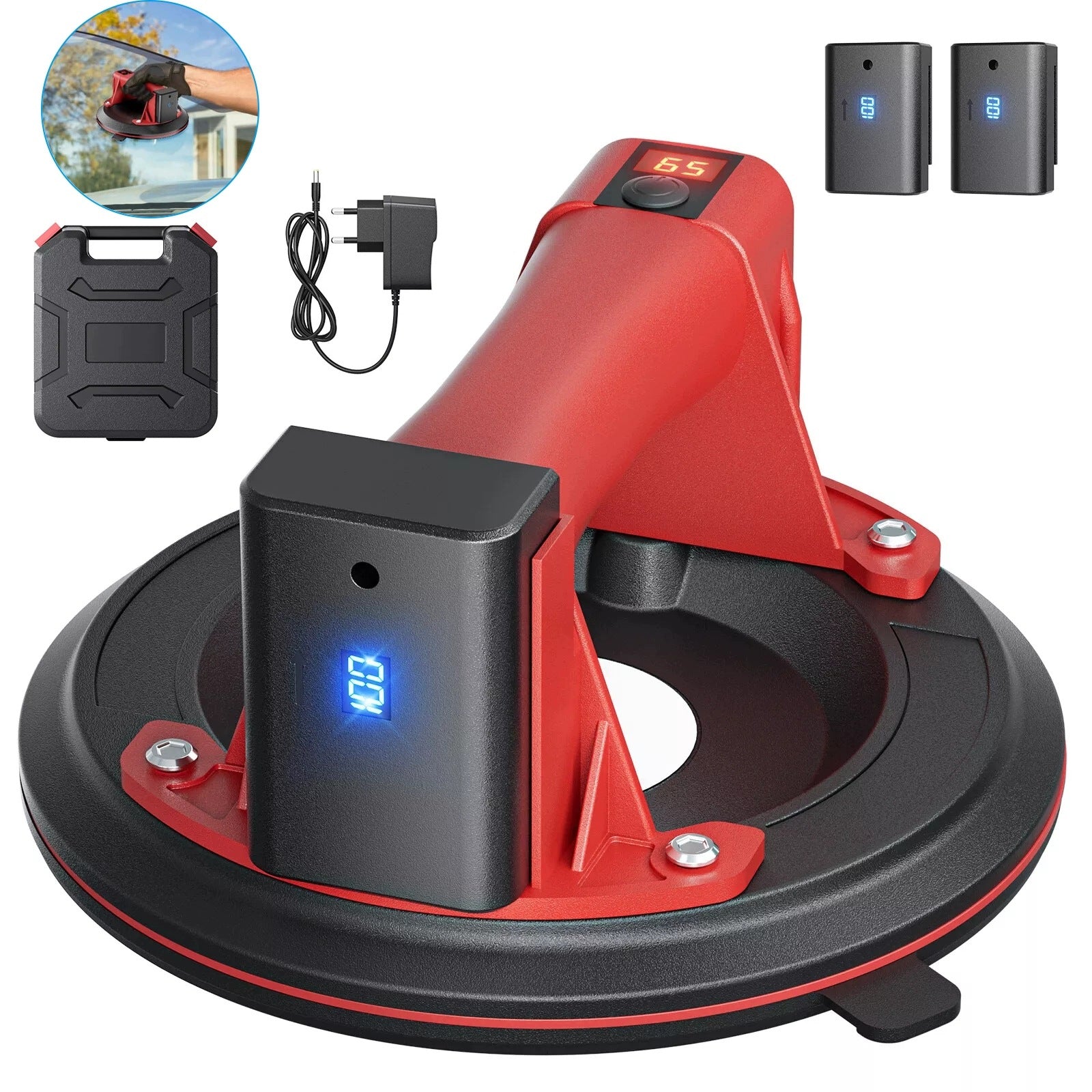 ELECTRIC SUCTION CUP FOR VACUUM TILES RECHARGEABLE WINDOW STONEWARE 2x aku Manufacturer code 6902549025480