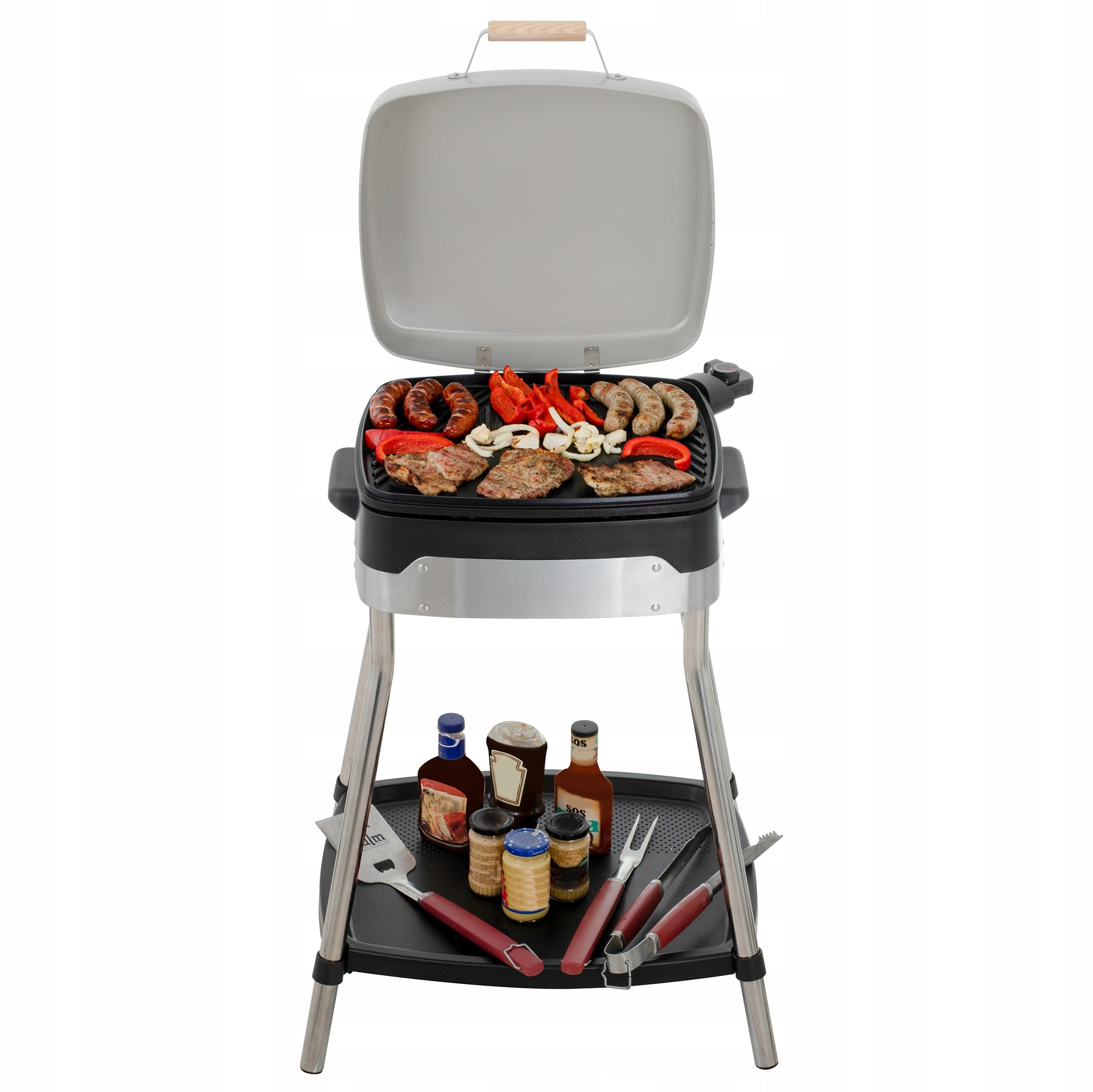 ELECTRIC TABLE GARDEN GRILL WITH COVER TEMPERATURE CONTROL 2500W Manufacturer code MOCNY GRILL