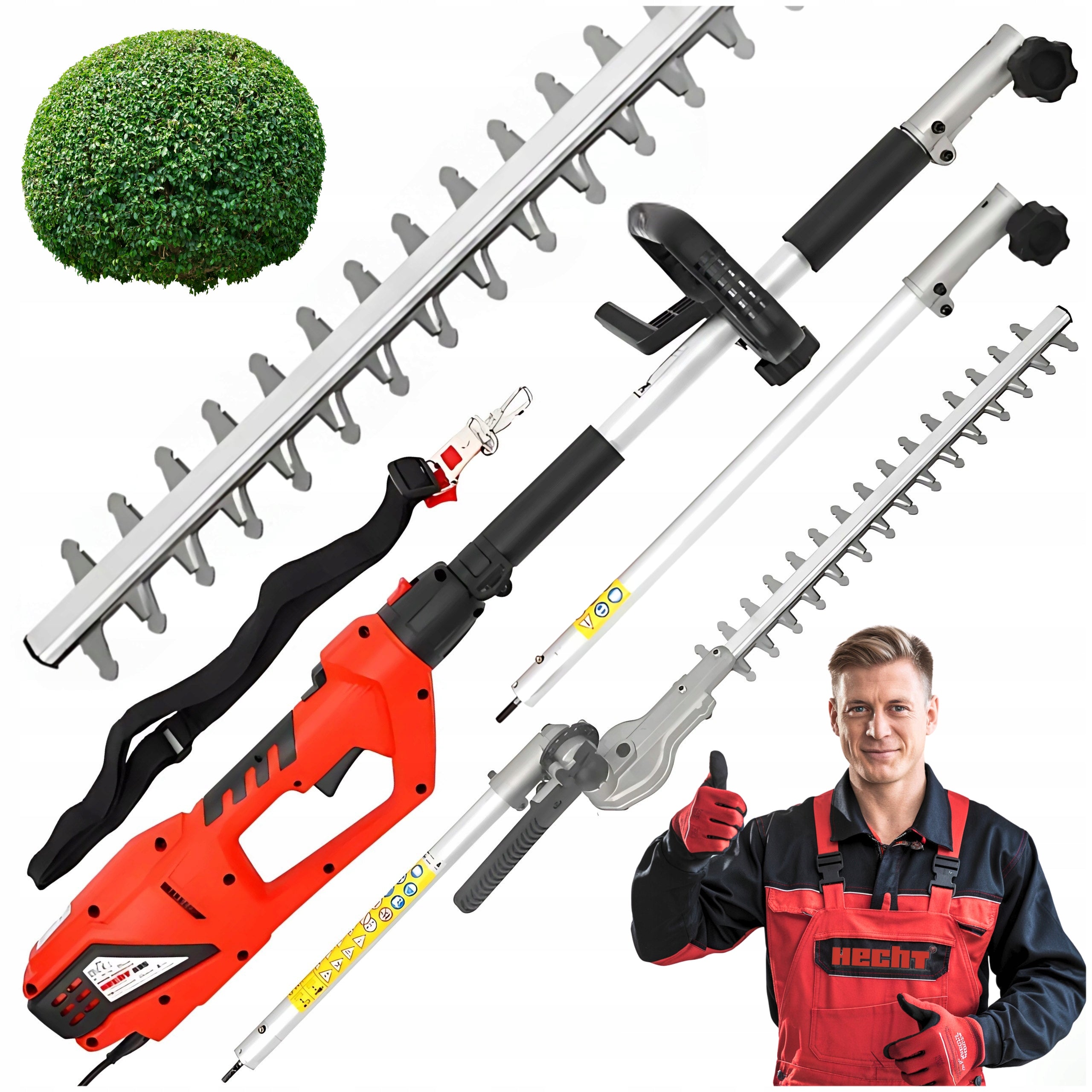 ELECTRIC TELESCOPIC HEDGE TRIMMER HECHT 695 POWER 900W