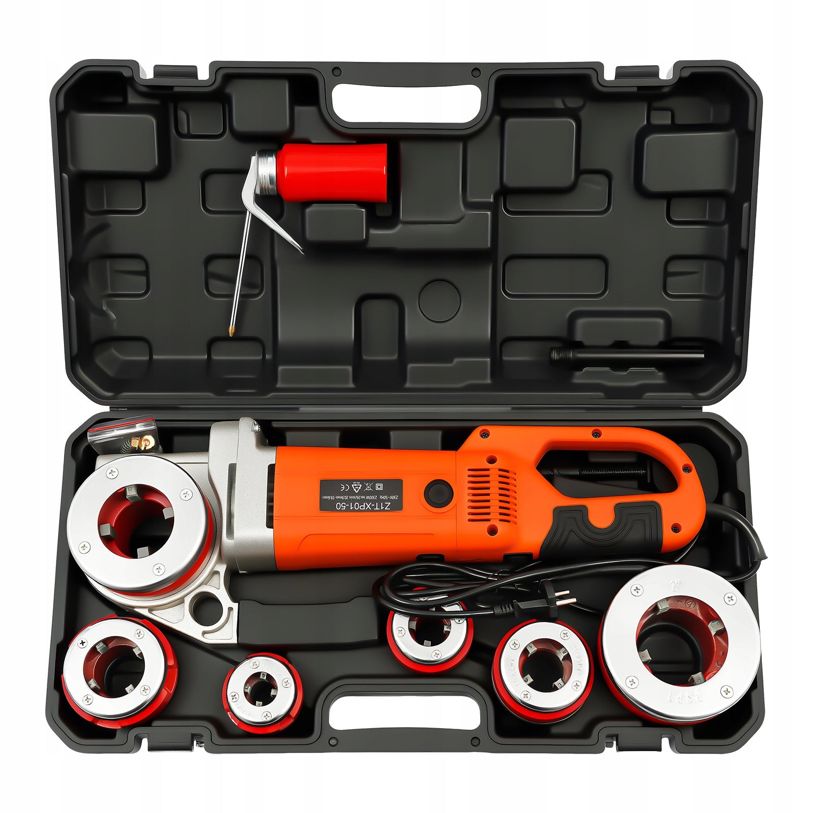 ELECTRIC THREADER 2.3KW WITH 6 DIES SET FOR PIPES 21.9-59.6MM