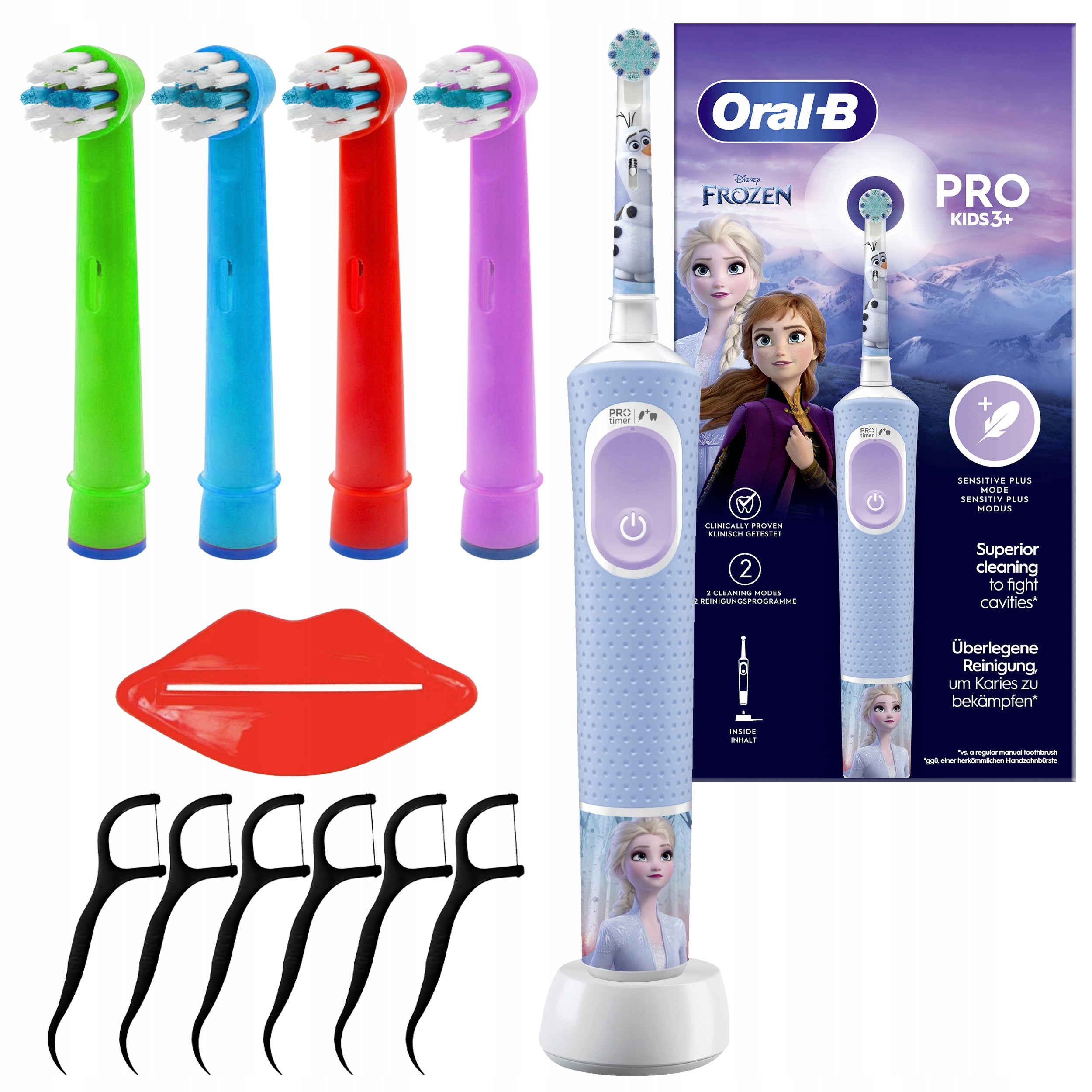 ELECTRIC TOOTHBRUSH ORAL-B KIDS D103 PRO FROZEN + ACCESSORIES