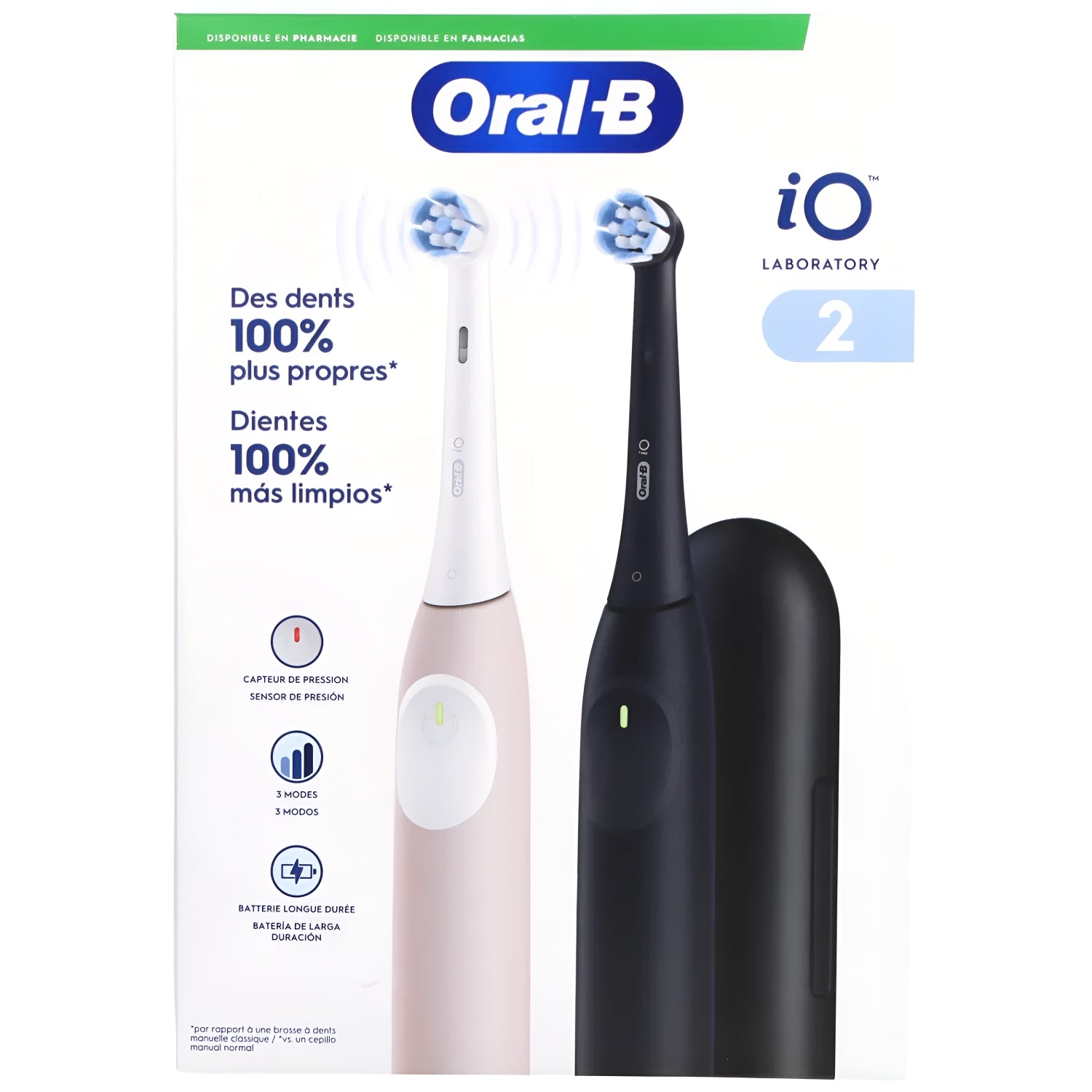 ELECTRIC TOOTHBRUSH ORAL-B LABORATORY IO SERIES 2 DUO BLACK/ROSE Brand Oral-B
