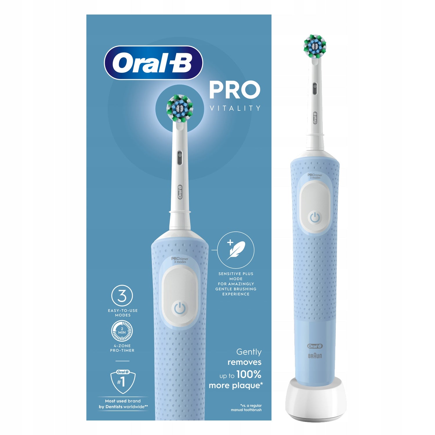ELECTRIC TOOTHBRUSH ORAL-B VITALITY PRO D103 BLUE ADDITIVES Brand Oral-B