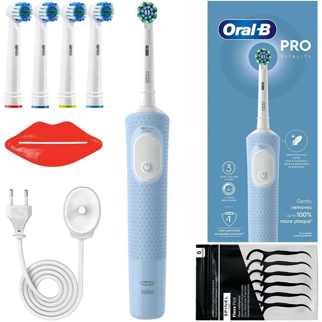 ELECTRIC TOOTHBRUSH ORAL-B VITALITY PRO D103 BLUE ADDITIVES Manufacturer code vitality 100 niebieska etui osłonka