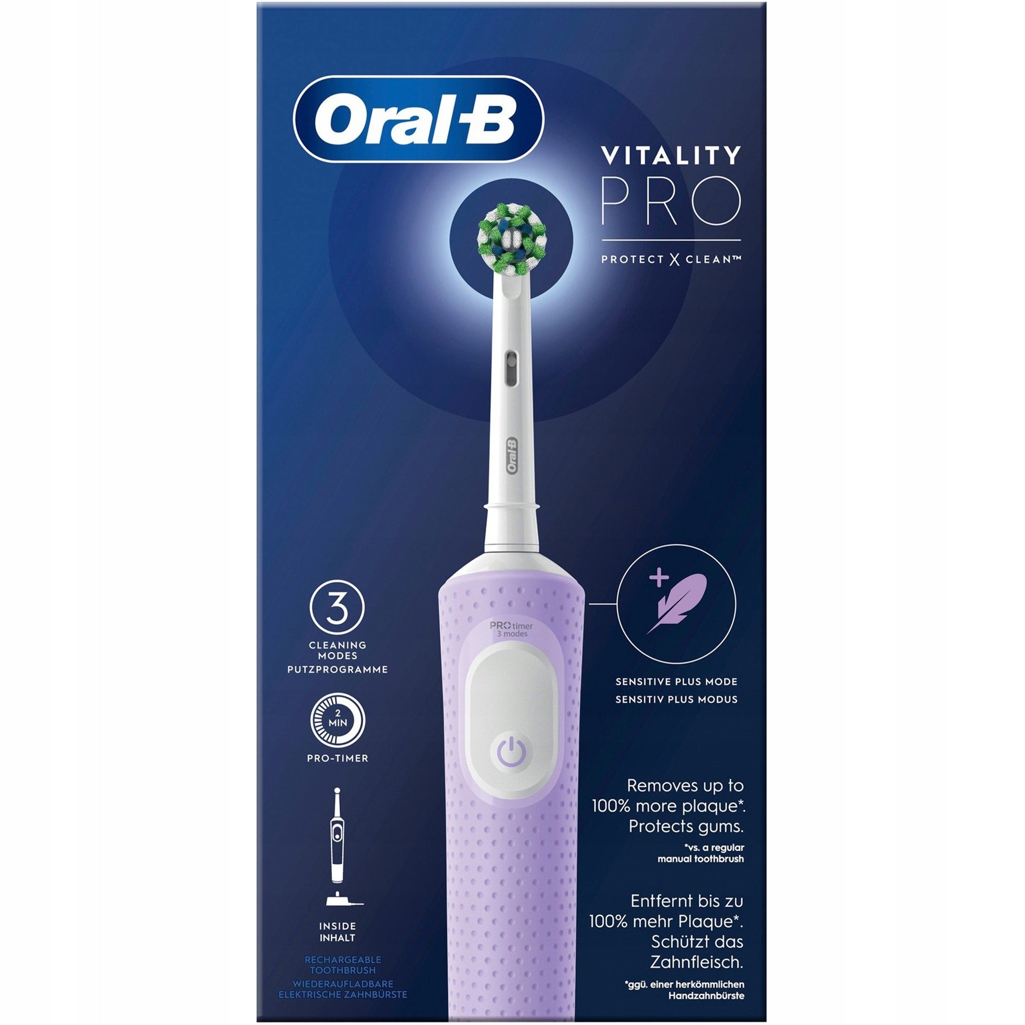 ELECTRIC TOOTHBRUSH ORAL-B VITALITY PRO LILAC PURPLE SET Manufacturer code Vitality Pro