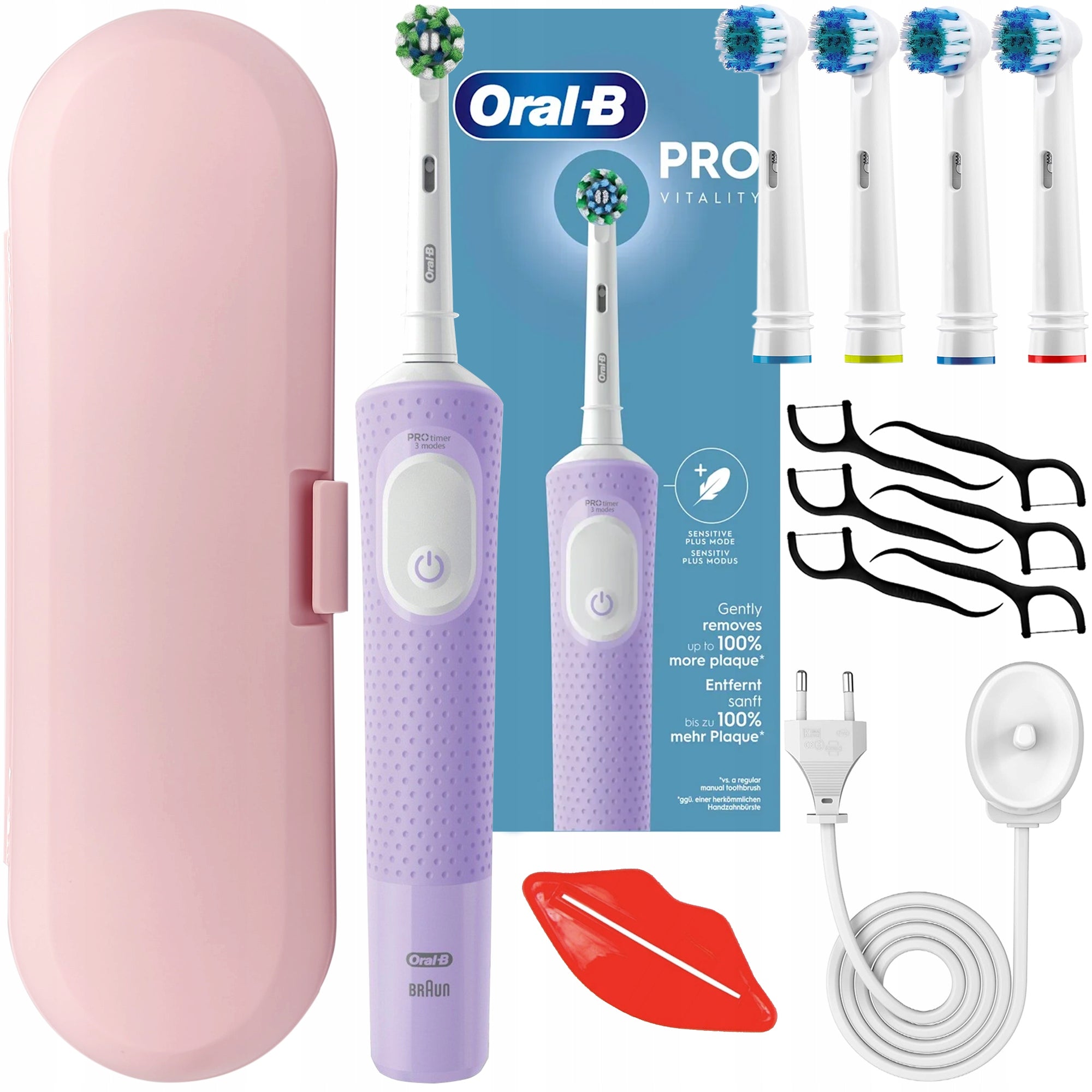 ELECTRIC TOOTHBRUSH ORAL-B VITALITY PRO LILAC PURPLE SET