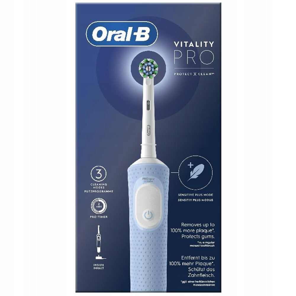 ELECTRIC TOOTHBRUSH ORAL VITALITY PRO D103 BLUE + ACCESSORIES Manufacturer code Oral-B Vitality 103D