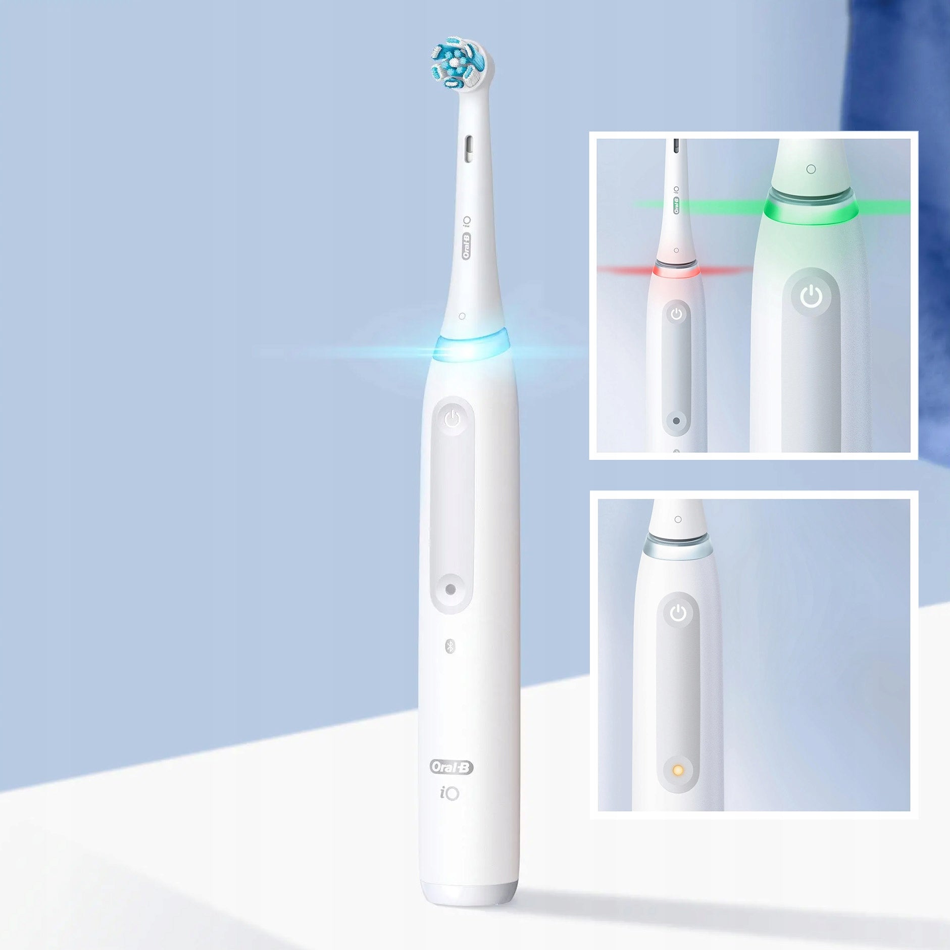 ELECTRIC TOOTHBRUSH Oral-B iO 4 + IRRIGATOR Health Center OxyJet + NOZZLES Color white