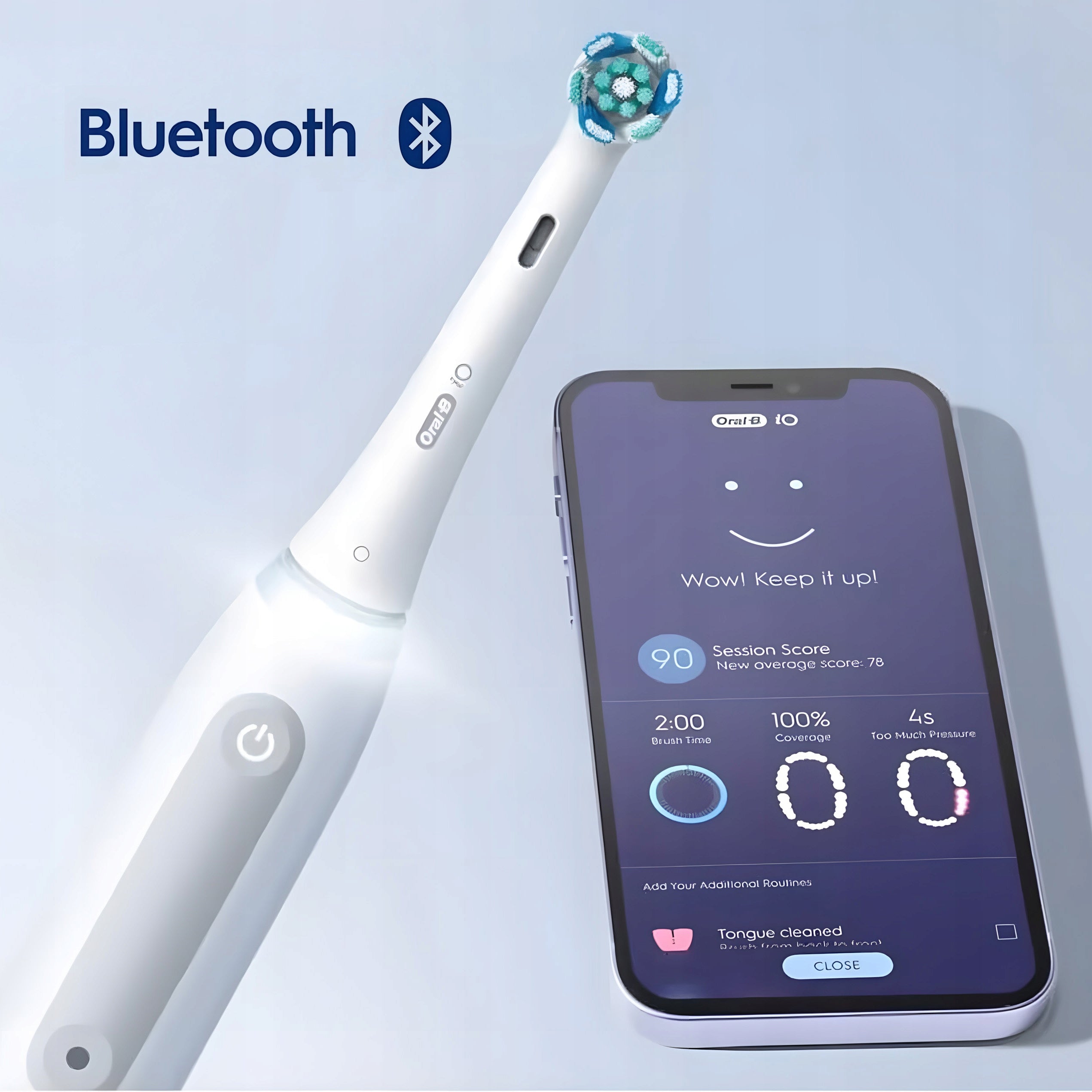 ELECTRIC TOOTHBRUSH Oral-B iO 4 + IRRIGATOR Health Center OxyJet + NOZZLES Kind wireless
