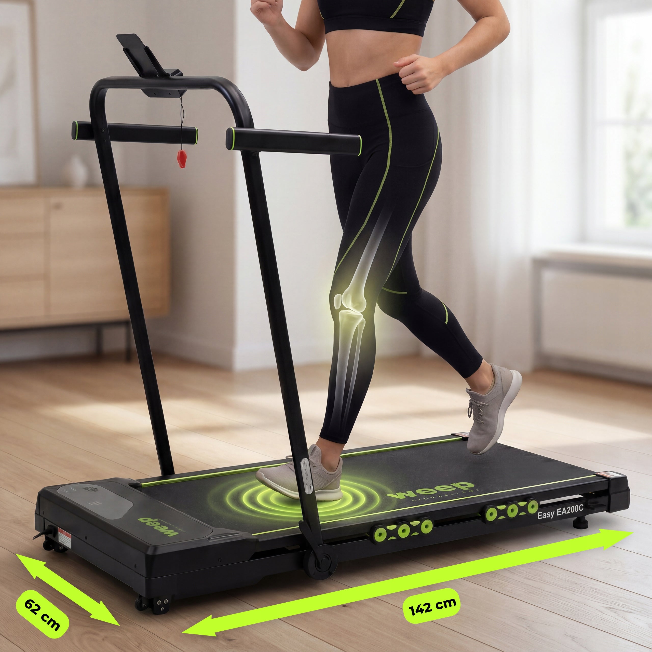 ELECTRIC TREADMILL FOLDING UNDER THE BED WEEP AUTO RISE CUSHIONING 12km/h Manufacturer code bieżnia elektryczna z auto-wznosem EASY II
