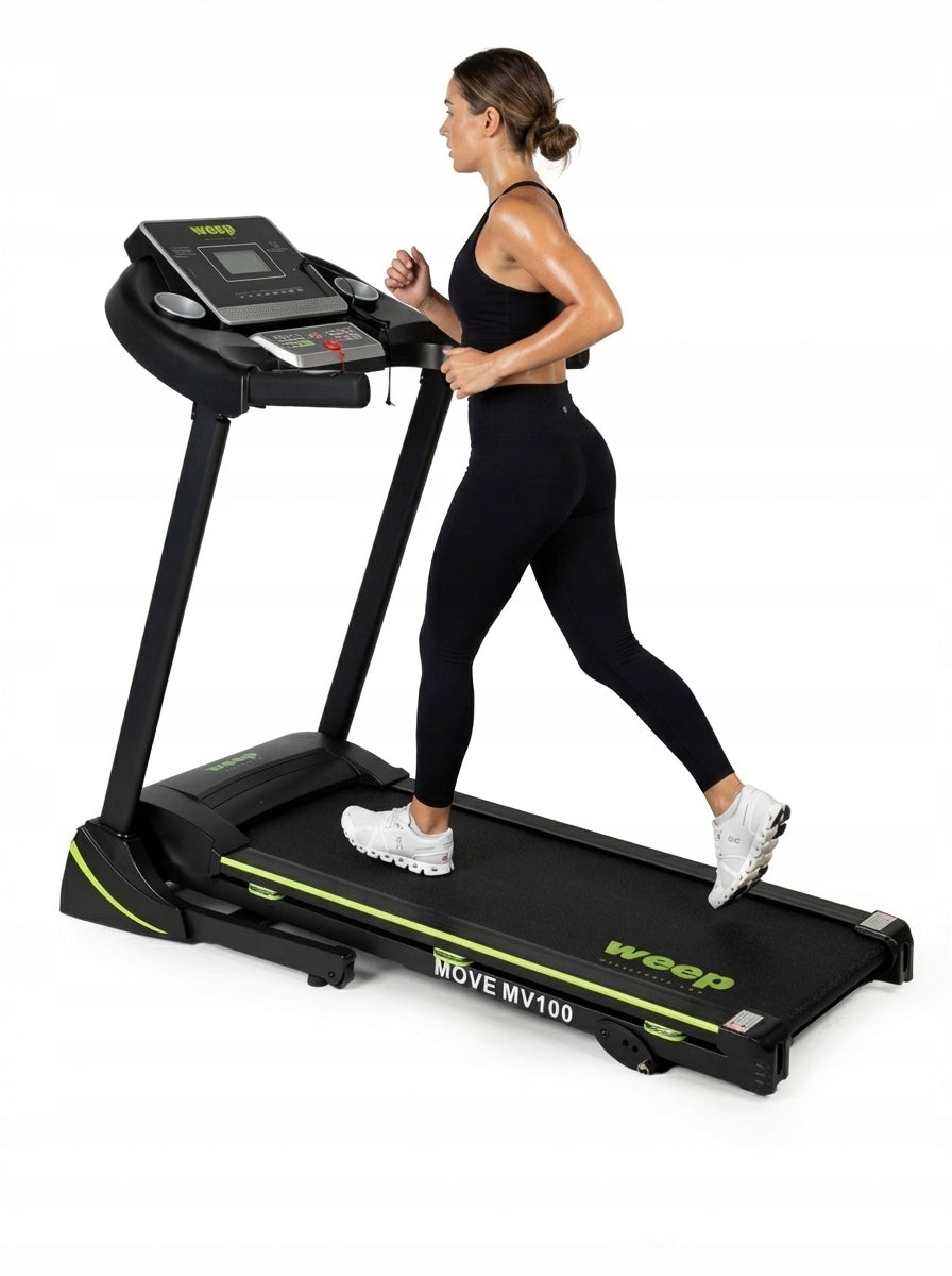 ELECTRIC TREADMILL FOLDING WEEP MOVE STRONG 3 DEGREES INCLINE. 16km/h 120kg