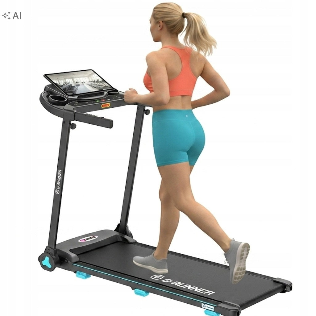 ELECTRIC TREADMILL G-RUNNER 410 Classic FOLDING SPEAKERS ELEVATION 14km/h