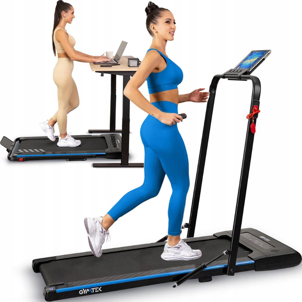 ELECTRIC TREADMILL HOME FOLDING FOR RUNNING WALKING 2IN1 XT400 GYMTEK