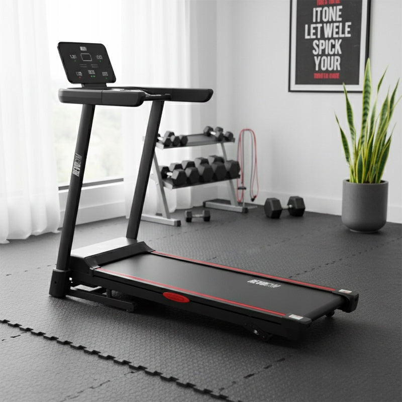 ELECTRIC TREADMILL HOME TRAINING FOLDING RUN 16 KM/H 140 KG BLUETOOTH Packaging status original