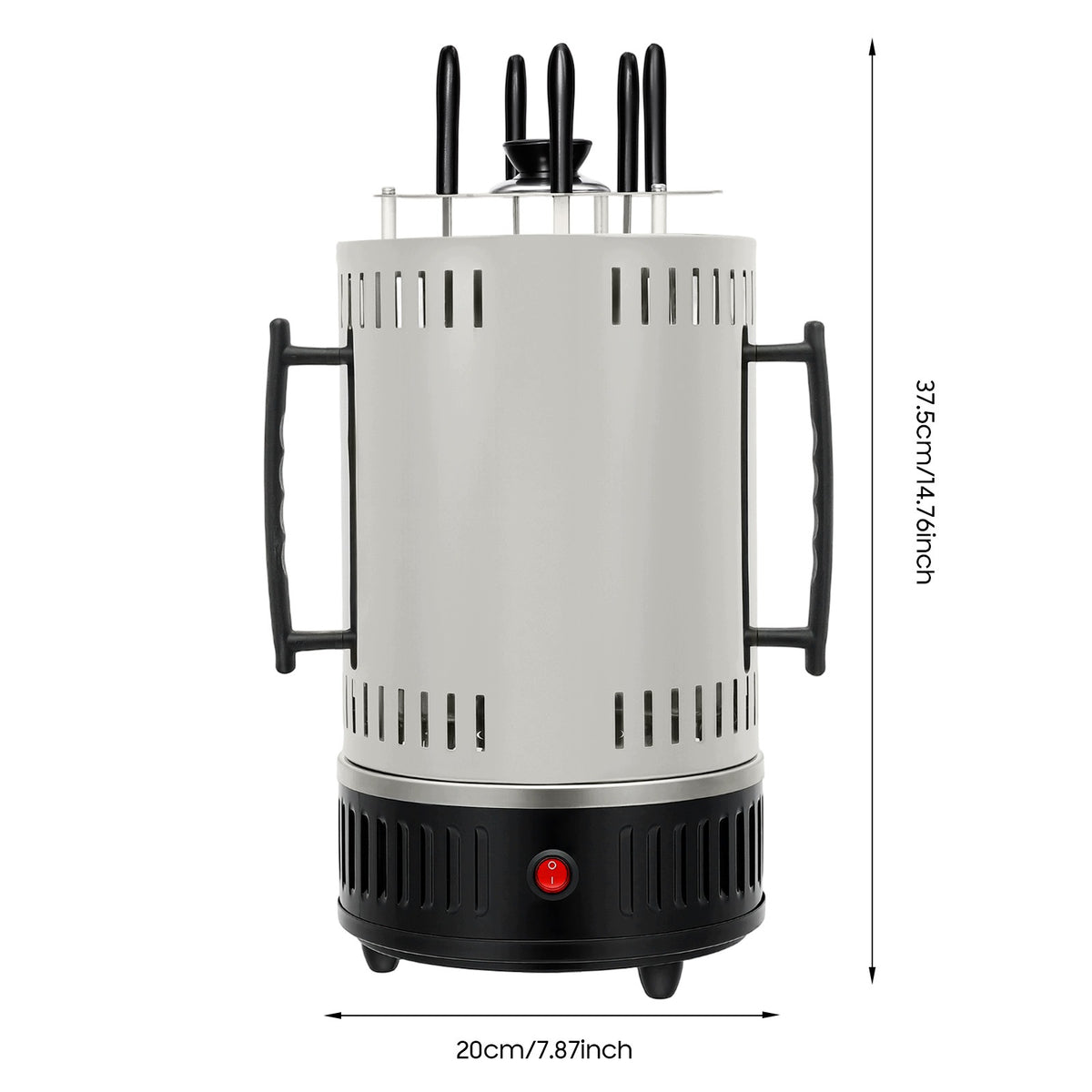 ELECTRIC VERTICAL ROTARY GRILL WITH 5 SKEWERS Brand no brand