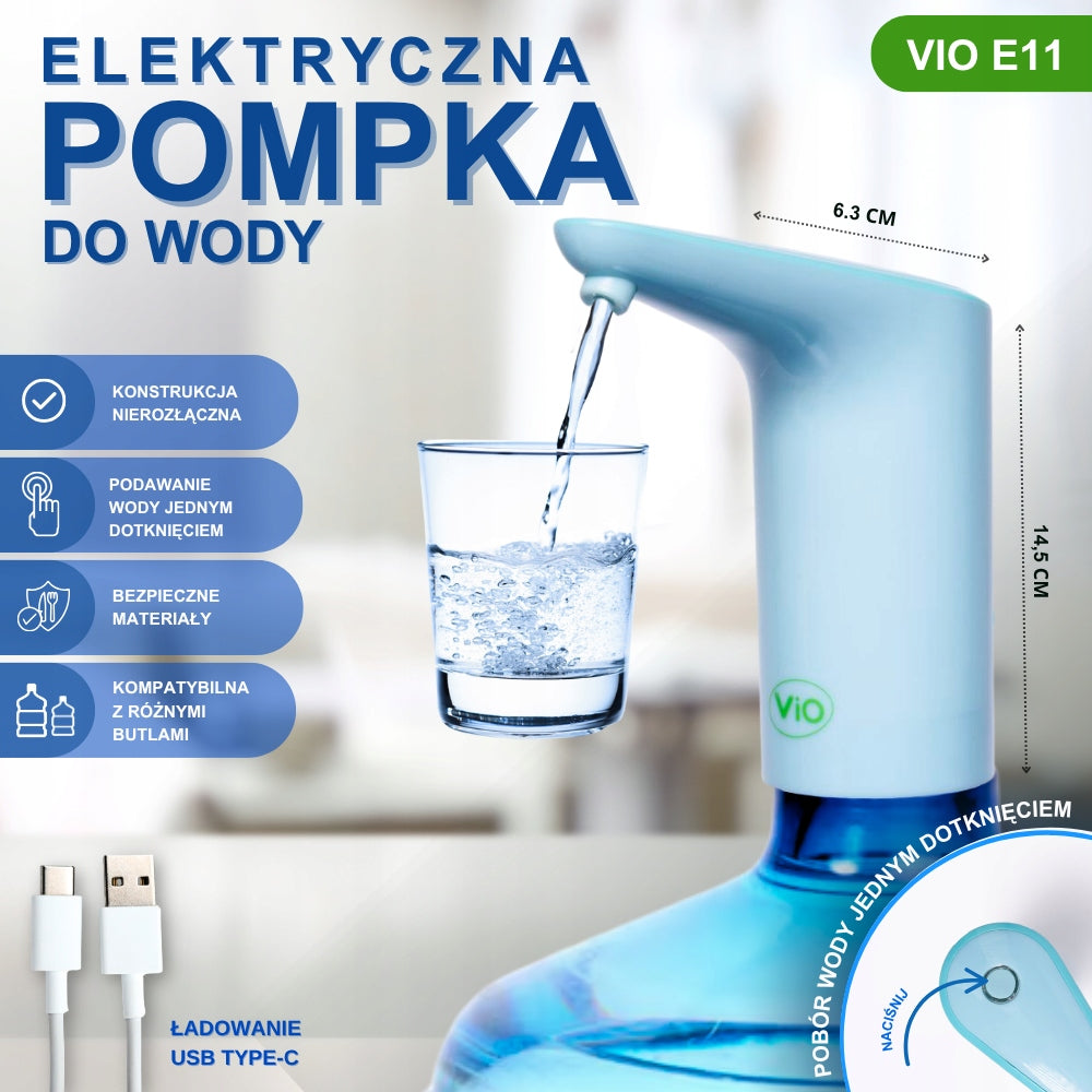 ELECTRIC WATER PUMP ViO E11 BLUE – WIRELESS WATER DISPENSER Manufacturer code ViO-E11-BLUE