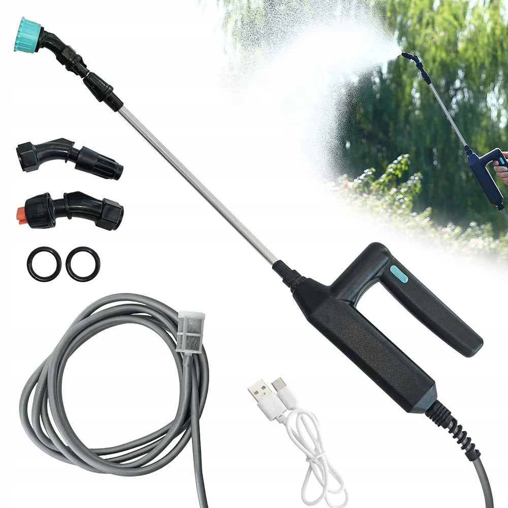 ELECTRIC WATERING SPRAY GUN 7.4V HOSE 5M LANCE FOR GARDEN Packaging status original