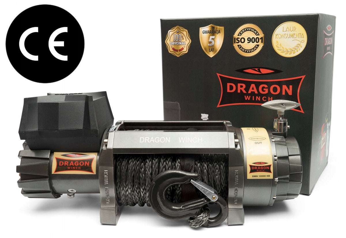 ELECTRIC WINCH 12V SYNTHETIC ROPE 5,5T Brand Dragon Winch