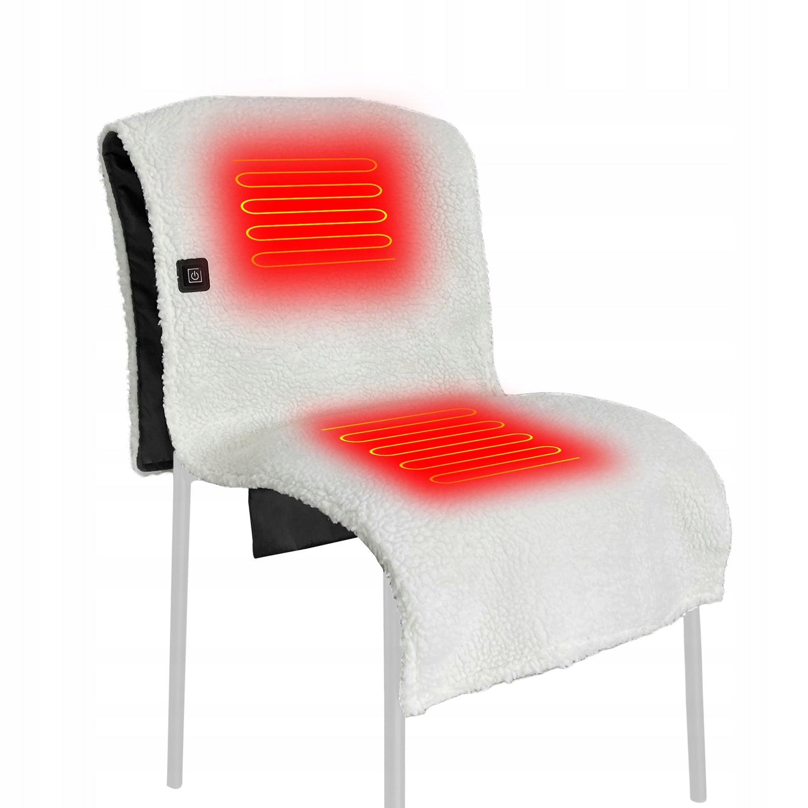 ELECTRICALLY HEATED CHAIR PAD ADJUSTABLE TEMPERATURE