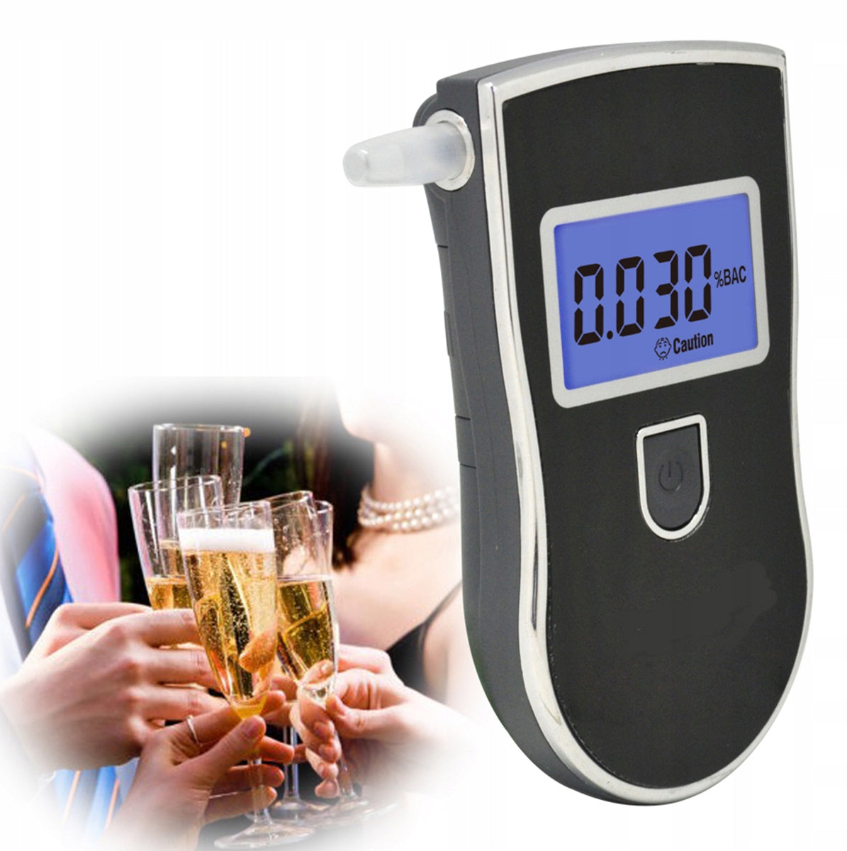 ELECTROCHEMICAL BREATHALYZER PROFESSIONAL ELECTRONIC LCD PRECISION MOUTHPIECES Brand Apte