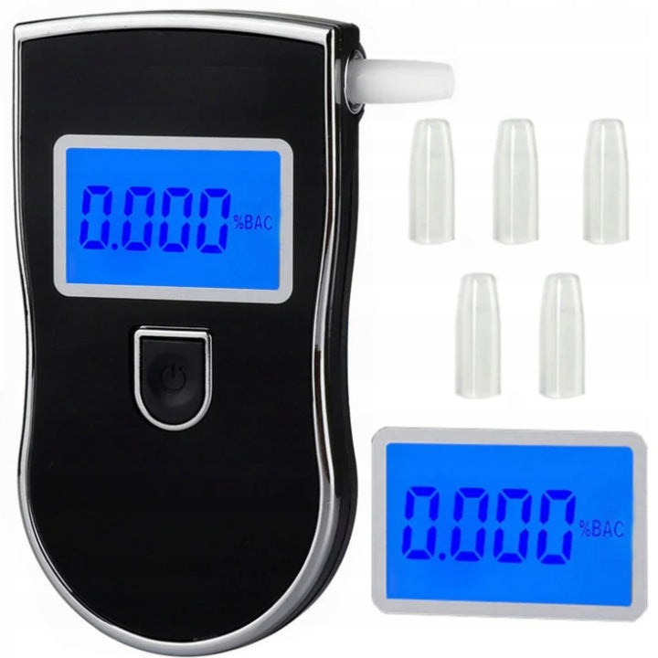 ELECTROCHEMICAL BREATHALYZER PROFESSIONAL ELECTRONIC LCD PRECISION MOUTHPIECES