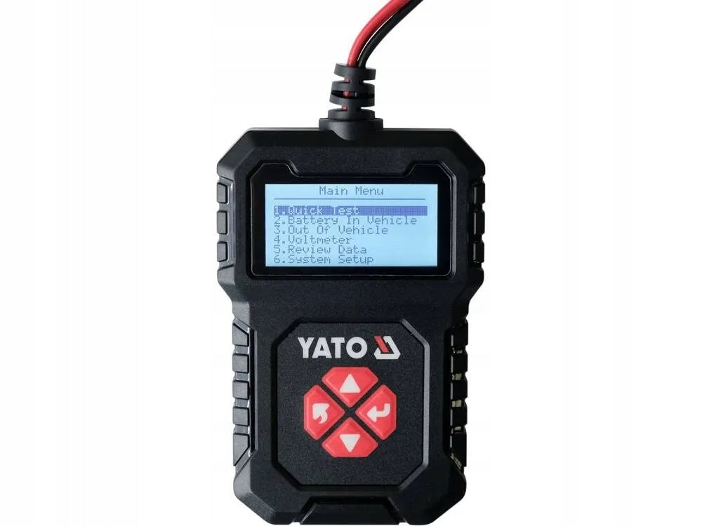 ELECTRONIC BATTERY TESTER FOR DRIVER MECHANIC 12V YT-83114 YATO Manufacturer code YT-83114